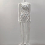 Load image into Gallery viewer, Mesh Diamond Dress
