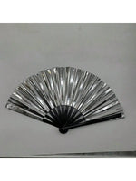 Load image into Gallery viewer, Metalic Silver Handfan
