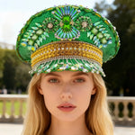 Load image into Gallery viewer, Rhinestone Festival Captain Hat
