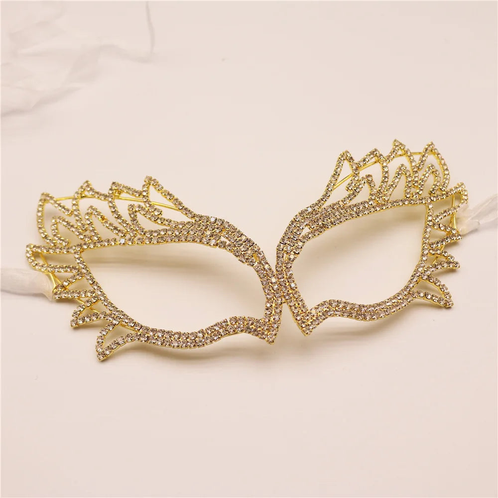 Sparkling  Rhinestone Face Mask