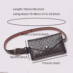Load image into Gallery viewer, Midnight Riot Studded Festival Belt Bag

