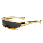 Load image into Gallery viewer, Cyberpunk Mirrored Shield Sunglasses
