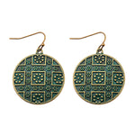 Load image into Gallery viewer, Divine Aura Goddess Earrings – Boho Gold &amp; Blue Festival Glam
