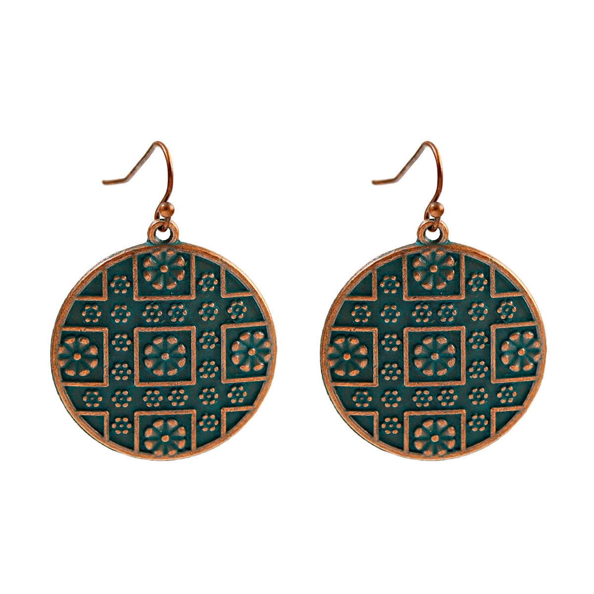 Divine Aura Goddess Earrings – Boho Gold & Blue Festival Glam