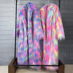 Load image into Gallery viewer, Wildbloom Floral Faux Fur Festival Coat
