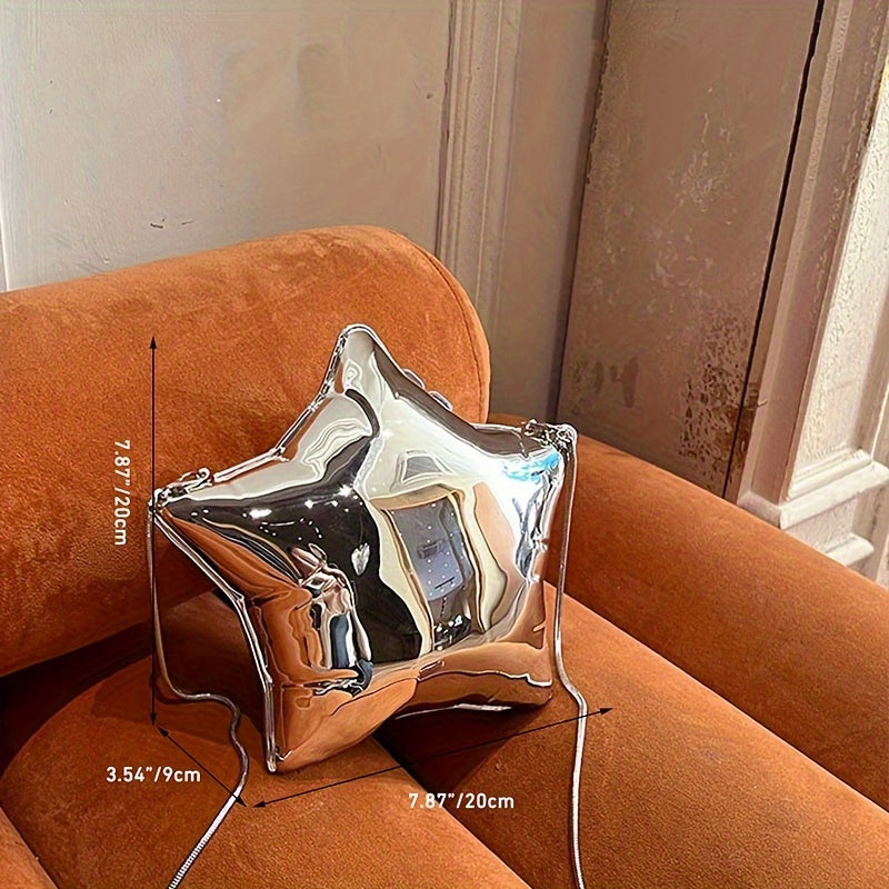 Star-Shaped Mirrored Crossbody