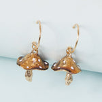 Load image into Gallery viewer, Mushroom Dangle Earrings
