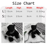 Load image into Gallery viewer, Gothic Doll Bear Crossbody bag
