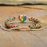 Load image into Gallery viewer, Stone Heart Bracelets
