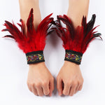 Load image into Gallery viewer, Gothic Feather Wrist Cuff
