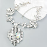 Load image into Gallery viewer, Rhinestone Pendant Necklace &amp; Earrings
