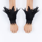 Load image into Gallery viewer, Gothic Feather Wrist Cuff
